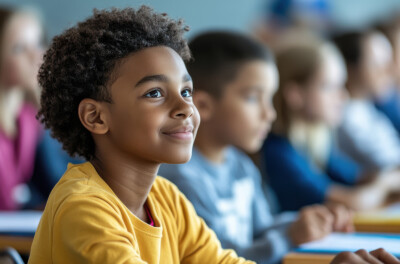 Teacher holding tablet with AI homework feedback under soft